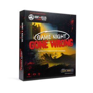 Hunt A Killer -  Game Night Gone Wrong Board Game Black